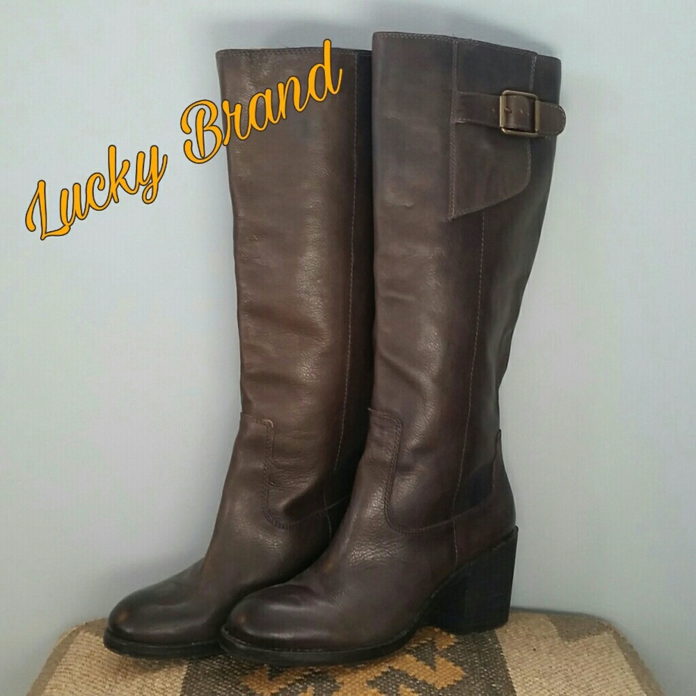 🍁SALE Lucky Brand Brown Leather Boots